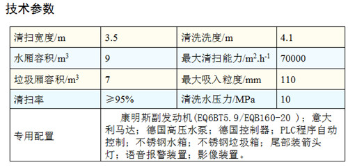 洗扫车参数